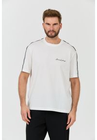 Armani Exchange - ARMANI EXCHANGE Biały męski t-shirt, Rozmiar M. Kolor: biały #1