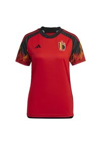 Adidas - Belgium 22 Home Jersey. Kolor: czerwony, wielokolorowy, czarny. Materiał: jersey. Sport: piłka nożna