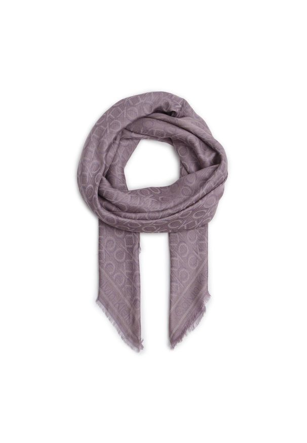 Chusta Calvin Klein Monogram K60K608779 VDQ. Kolor: fioletowy. Materiał: materiał