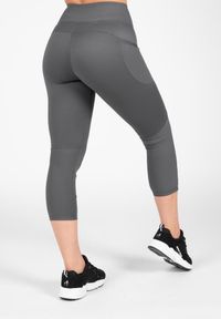 GORILLA WEAR - Monroe 7/8 Leginsy - Szary. Kolor: szary. Sport: fitness