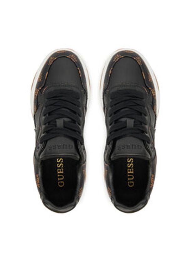 Guess Sneakersy FLTHPY FAL12 Czarny. Kolor: czarny. Materiał: skóra