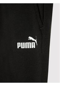 Puma Spodnie dresowe Essential Logo 586974 Czarny Regular Fit. Kolor: czarny. Materiał: bawełna