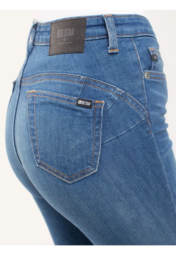 Big-Star - Jeansy damskie push up niebieskie Mariella High Waist 458. Stan: podwyższony. Kolor: niebieski