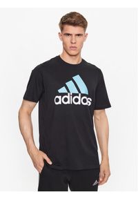 Adidas - adidas T-Shirt Essentials Single Jersey Big Logo T-Shirt IJ8582 Czarny Regular Fit. Kolor: czarny. Materiał: bawełna #1