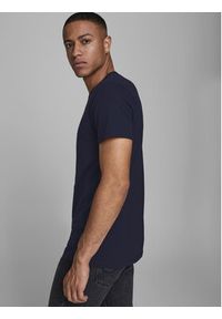 Jack & Jones T-Shirt Basic 12058529 Granatowy Stretch Fit. Kolor: niebieski. Materiał: bawełna #3
