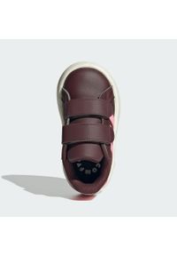 Adidas - Buty Grand Court 2.0 Kids. Kolor: biały, wielokolorowy, różowy. Materiał: materiał