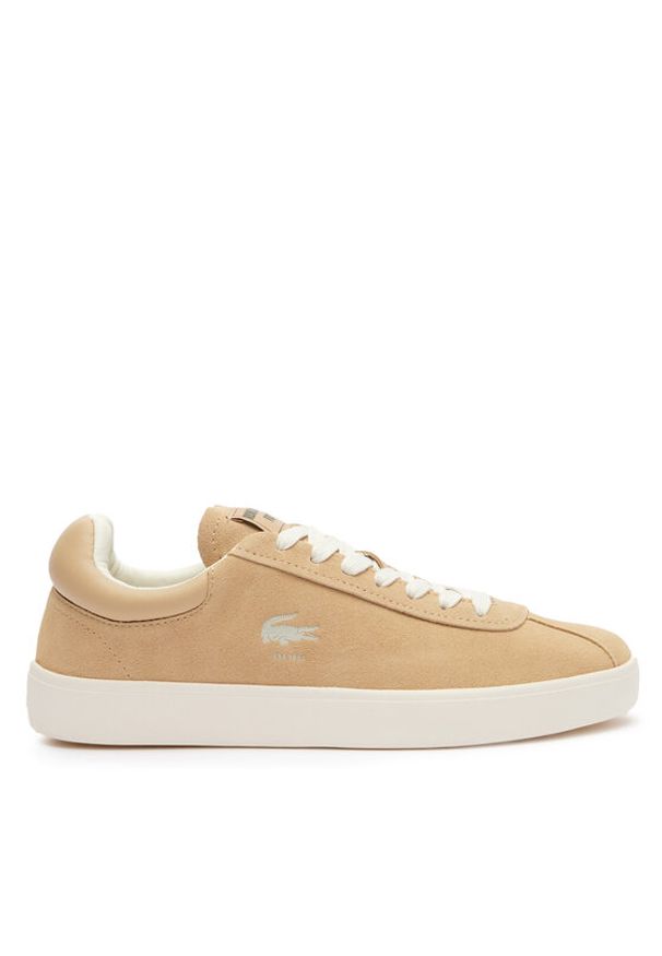 Lacoste Sneakersy Basehot Tonal 747SFA0096 Brązowy. Kolor: brązowy. Materiał: skóra, zamsz