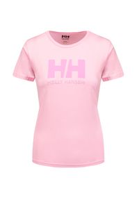 Helly Hansen - T-shirt HELLY HANSEN HH LOGO T-SHIRT. Kolor: różowy. Materiał: bawełna. Styl: klasyczny