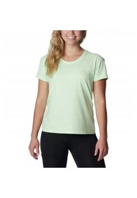 columbia - Columbia Koszulka Damska Sportowa T-Shirt Sun Trek 1940543372. Kolor: zielony