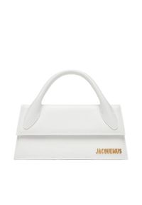 JACQUEMUS Torebka Le Chiquito Long 21H213BA004-3000 Biały. Kolor: biały. Materiał: skórzane