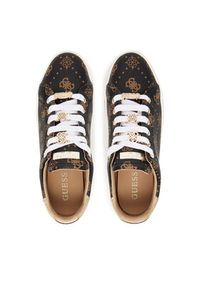 Guess Sneakersy FLTSS3 FAL12 Brązowy. Kolor: brązowy. Materiał: skóra