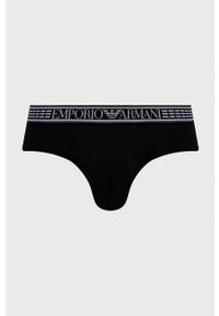 Emporio Armani Underwear Slipy (3-pack) męskie kolor czarny. Kolor: czarny. Materiał: włókno #2