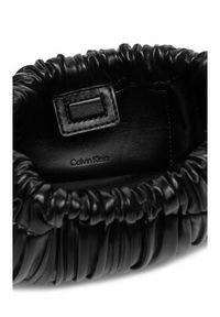 Calvin Klein Torebka Drawstring Plisse Conv Mini Cb P LV04F3077G Czarny. Kolor: czarny. Materiał: skórzane #5