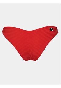 Calvin Klein Swimwear Dół od bikini KW0KW02471 Czerwony. Kolor: czerwony. Materiał: syntetyk #4
