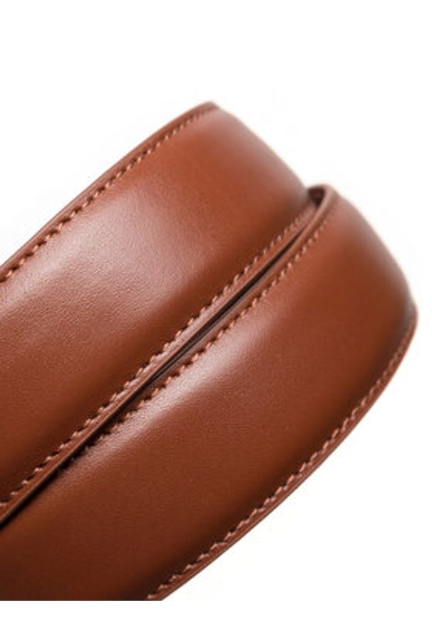 Gino Rossi Pasek Damski BLYL23001 Brązowy. Kolor: brązowy. Materiał: skóra