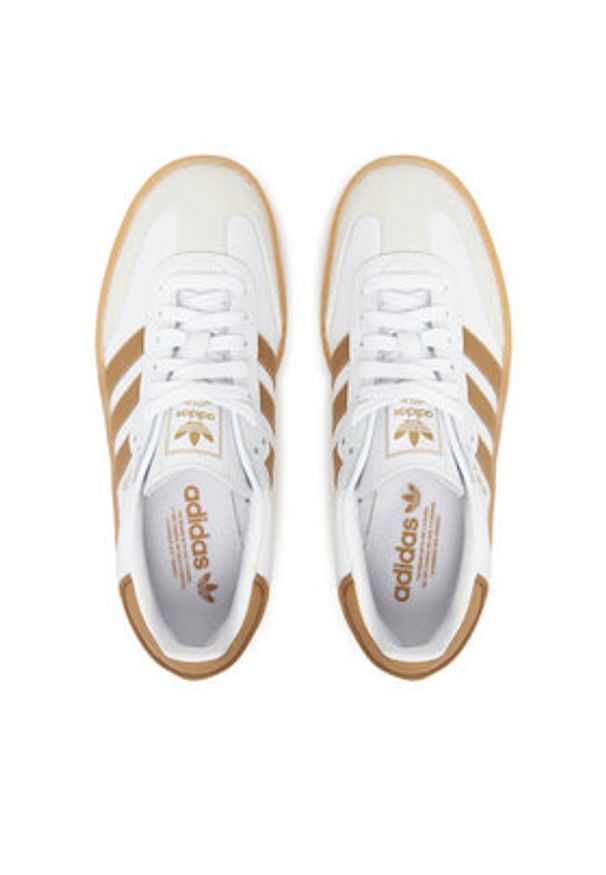 Adidas - adidas Sneakersy Sambae JQ0982 Biały. Kolor: biały. Materiał: skóra
