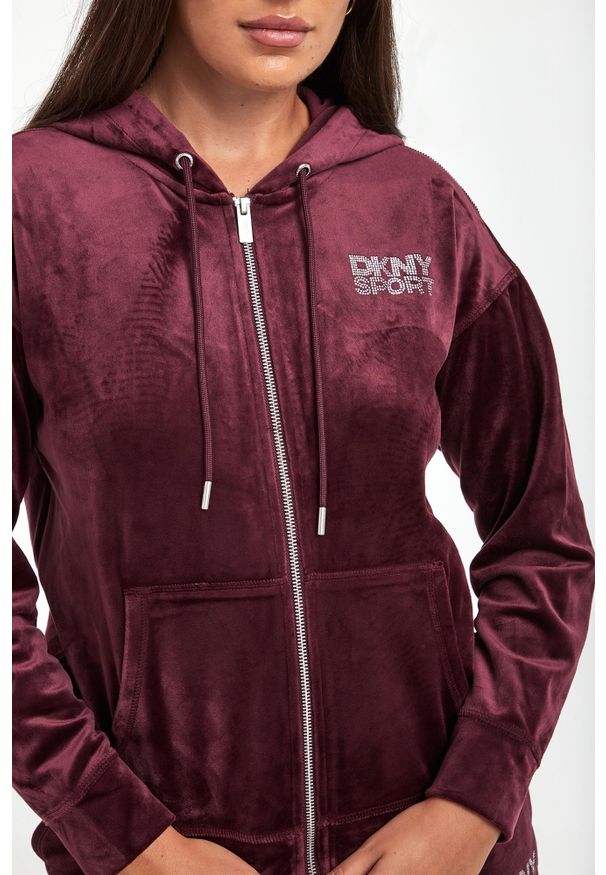 Bluza damska welurowa DKNY. Materiał: welur