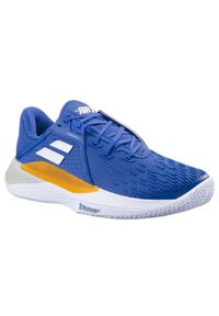 Buty tenisowe męskie Babolat Propulse Fury 3 AC. Kolor: biały, niebieski, żółty, wielokolorowy. Sport: tenis #1