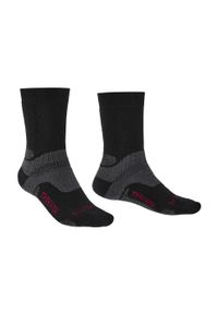 BRIDGEDALE - Skarpety trekkingowe Bridgedale Hike Mid Merino P Boot. Kolor: czarny