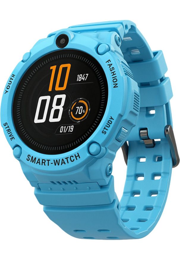WATCHMARK - Smartwatch GPS Watch Kids Niebieski. Rodzaj zegarka: smartwatch. Kolor: niebieski