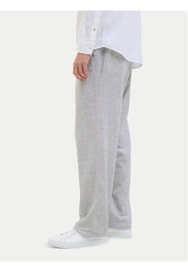 Jack & Jones Chinosy Karl Mykonos 12269371 Szary Loose Fit. Kolor: szary. Materiał: wiskoza