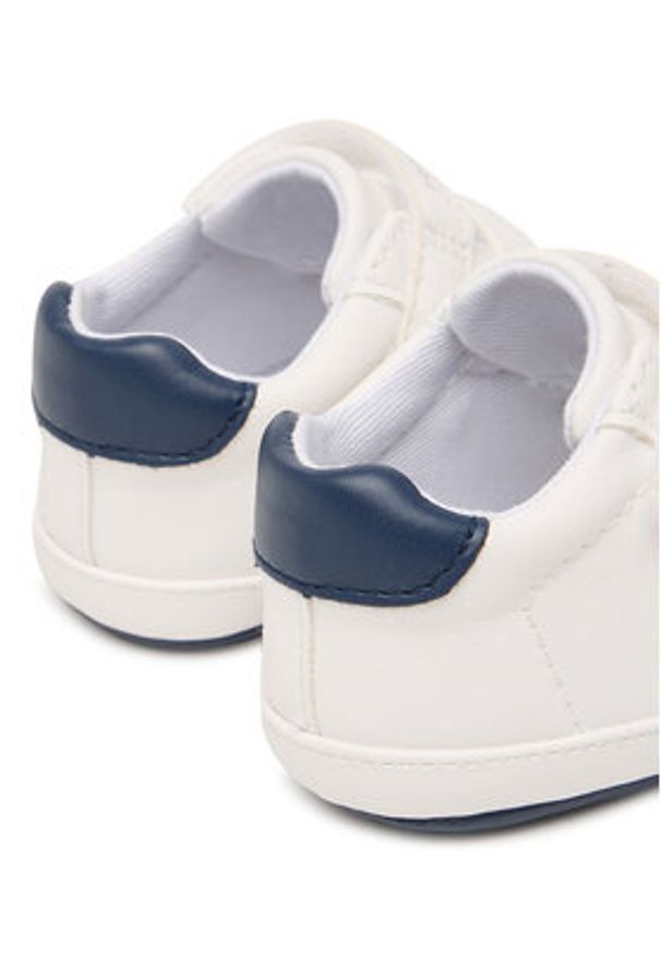 TOMMY HILFIGER - Tommy Hilfiger Sneakersy Low Cut Velcro T0B9-34328-1582 Biały. Kolor: biały. Materiał: skóra