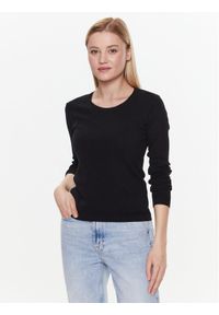 United Colors of Benetton - United Colors Of Benetton Sweter 1091D1M08 Granatowy Regular Fit. Kolor: czarny. Materiał: bawełna #1