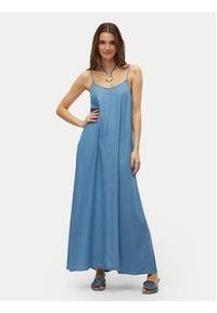 Vero Moda Sukienka letnia Harper 10283677 Niebieski Loose Fit. Kolor: niebieski. Materiał: lyocell. Sezon: lato #4