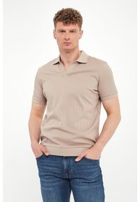 Polo męskie dzianinowe Baronito JOOP!. Typ kołnierza: polo. Materiał: dzianina #1