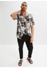 bonprix - Koszula z krótkim rękawem, z wiskozy. Kolor: biały. Materiał: wiskoza. Długość rękawa: krótki rękaw. Długość: krótkie #2