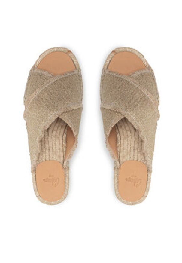 Castañer Espadryle Palmera/032 021775-3004 Beżowy. Kolor: beżowy. Materiał: materiał