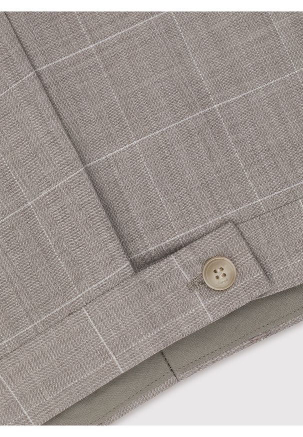 Pako Lorente - PAKO LORENTE – Garniturowe spodnie męskie w kratę. Okazja: na spotkanie biznesowe. Materiał: wełna. Styl: elegancki, biznesowy