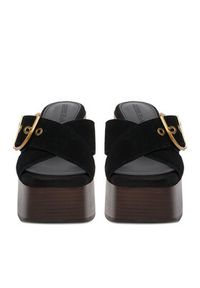 Guess Jeans Klapki CEO-JD421-3 Czarny. Kolor: czarny. Materiał: skóra, zamsz #5