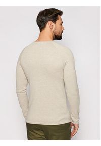 Jack & Jones - Jack&Jones Sweter Hill 12157321 Beżowy Regular Fit. Kolor: beżowy. Materiał: bawełna #5