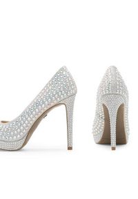 Nine West Szpilki MAIRA SY8020-9NW Srebrny. Kolor: srebrny. Materiał: materiał. Obcas: na szpilce #5