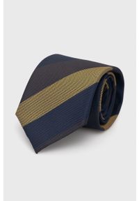 Jack & Jones - Krawat i poszetka. Kolor: niebieski. Materiał: poliester, materiał #5