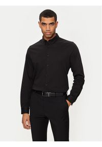 Calvin Klein Koszula K10K113339 Czarny Slim Fit. Kolor: czarny. Materiał: bawełna
