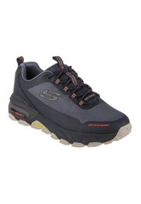 skechers - Buty do chodzenia męskie Skechers Max Protect Fast Track. Kolor: czarny. Materiał: syntetyk, materiał. Szerokość cholewki: normalna. Sport: turystyka piesza