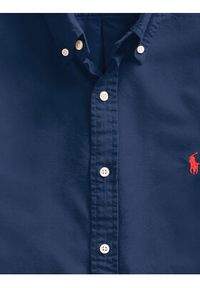 Polo Ralph Lauren Koszula 710767828003 Granatowy Slim Fit. Typ kołnierza: polo. Kolor: niebieski. Materiał: bawełna #5