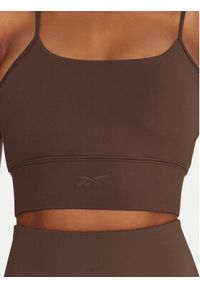 Reebok Biustonosz sportowy Reebok X Ewa Chodakowska RK25310CCW Brązowy. Kolor: brązowy. Materiał: syntetyk #3