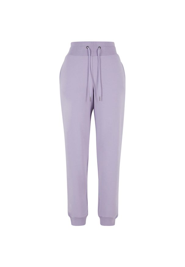 Damskie spodnie dresowe Urban Classics Cozy. Kolor: fioletowy. Materiał: dresówka. Długość: długie. Sport: bieganie