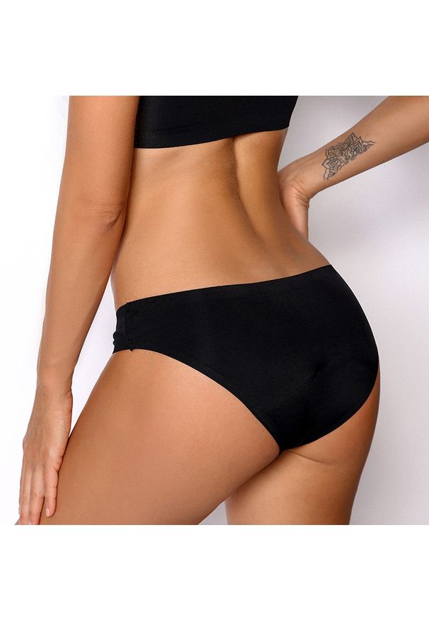 Intica - Figi menstruacyjne chłonne z oddychającego materiału Heliette. Materiał: materiał. Wzór: gładki