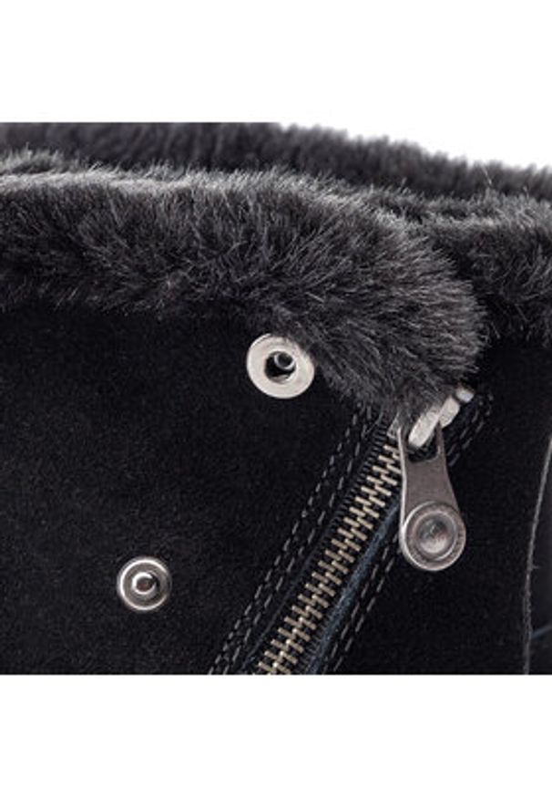 Rieker Botki Y3470-00 Czarny. Kolor: czarny. Materiał: zamsz, skóra