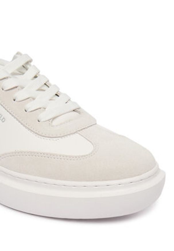 Karl Lagerfeld - KARL LAGERFELD Sneakersy Kore KL56525A Biały. Kolor: biały. Materiał: skóra