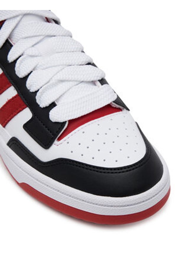 Adidas - adidas Sneakersy Rapid Court Mid JR3180 Biały. Kolor: biały. Materiał: skóra