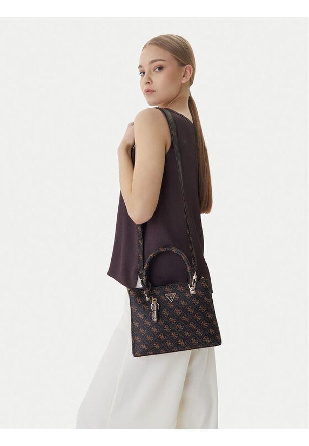 Guess Torebka HWQG96 72050 Brązowy. Kolor: brązowy. Materiał: skórzane