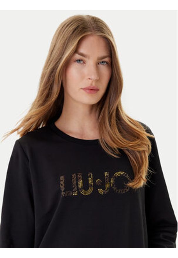 Liu Jo Sport Bluza Ecs Felpa Chiusa TF5196 FS090 Czarny Regular Fit. Kolor: czarny. Materiał: bawełna. Styl: sportowy