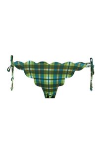 MARYSIA SWIM - Dół od bikini w kratkę Mott. Kolor: zielony. Materiał: materiał. Wzór: kratka #5