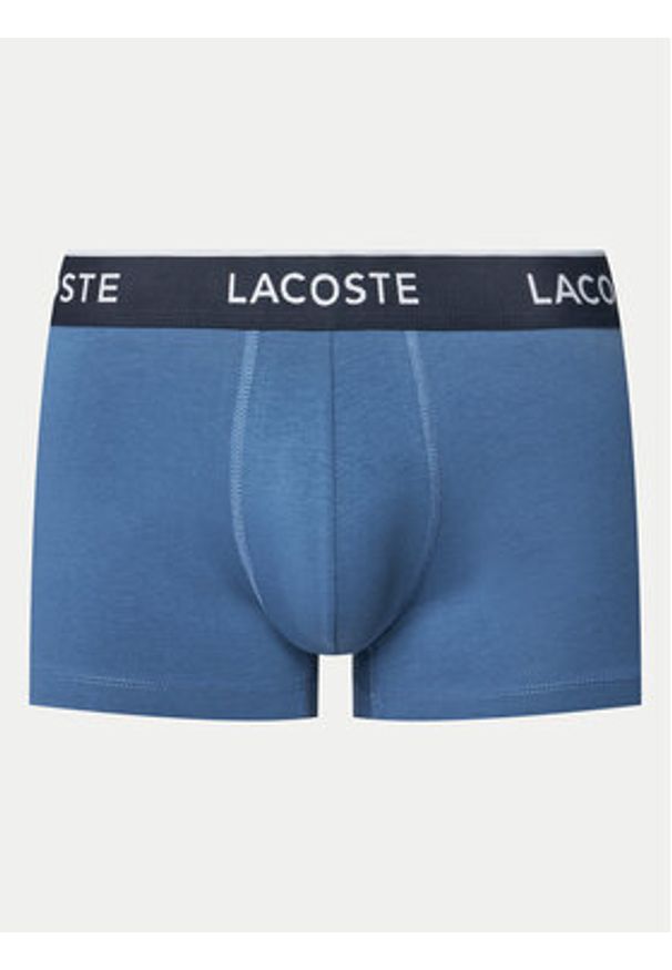 Lacoste Komplet 3 par bokserek 5H1300 Niebieski. Kolor: niebieski. Materiał: bawełna
