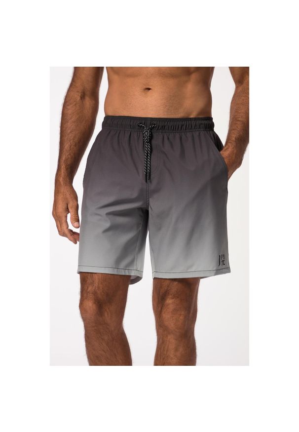 JAY-PI - Męskie Kąpielówki beachwear elastyczny pas styl batikowy do 8XL. Kolekcja: plus size. Kolor: czarny. Materiał: poliester, materiał, elastan